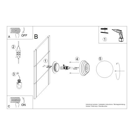 Επιτοίχιο φωτιστικό μπάνιου ZORI 1xG9/8W/230V IP44 μπεζ