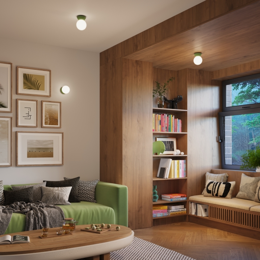 Επιτοίχιο φωτιστικό μπάνιου ZORI 1xG9/8W/230V IP44 πράσινο