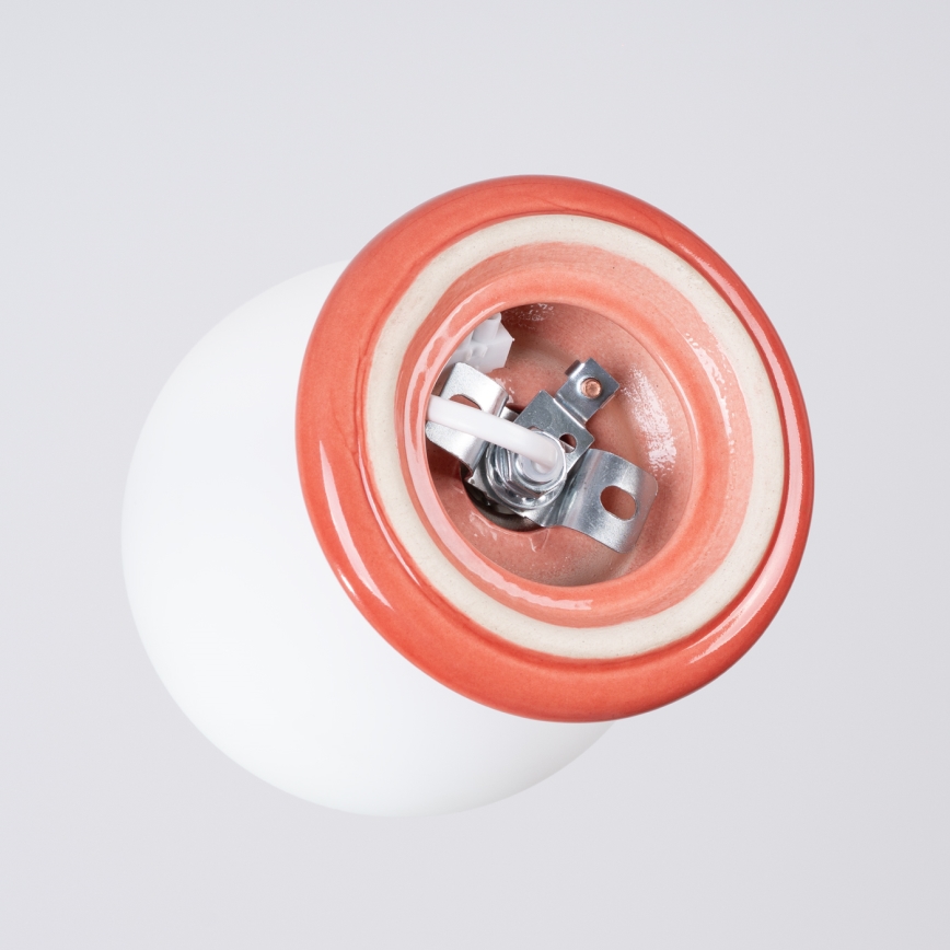 Επιτοίχιο φωτιστικό μπάνιου ZORI 1xG9/8W/230V IP44 ροζ