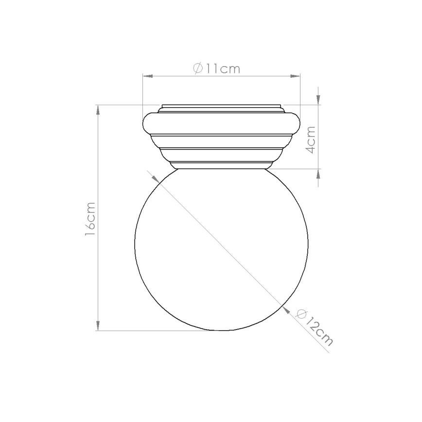 Φωτιστικό οροφής για μπάνιο ZORI 1xG9/8W/230V Ø 12 cm IP44 κίτρινο