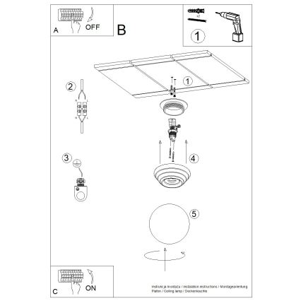 Φωτιστικό οροφής για μπάνιο ZORI 1xG9/8W/230V Ø 12 cm IP44 κίτρινο