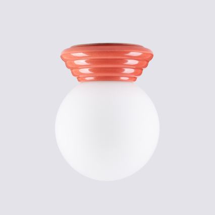 Φωτιστικό οροφής μπάνιου ZORI 1xG9/8W/230V Ø 12 cm IP44 ροζ