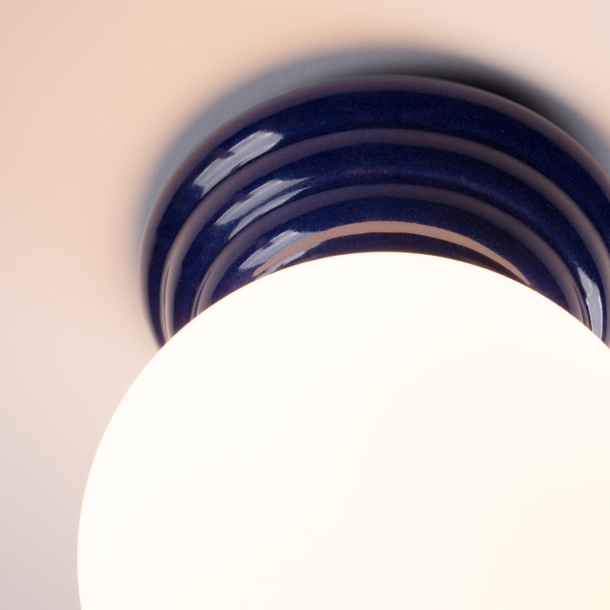 Φωτιστικό οροφής για μπάνιο ZORI, 1xG9/8W/230V, διάμετρος 12 cm, IP44, μπλε