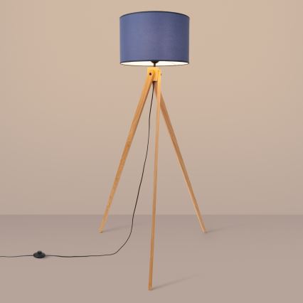 Φωτιστικό δαπέδου NATT 1xE27/15W/230V μπλε