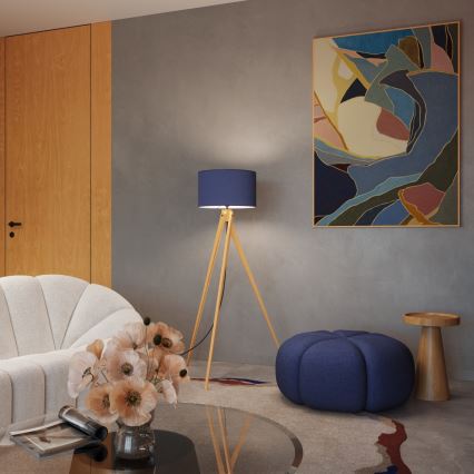 Φωτιστικό δαπέδου NATT 1xE27/15W/230V μπλε