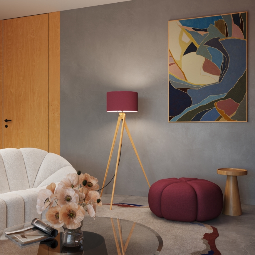 Επιδαπέδιο φωτιστικό NATT 1xE27/15W/230V κόκκινο