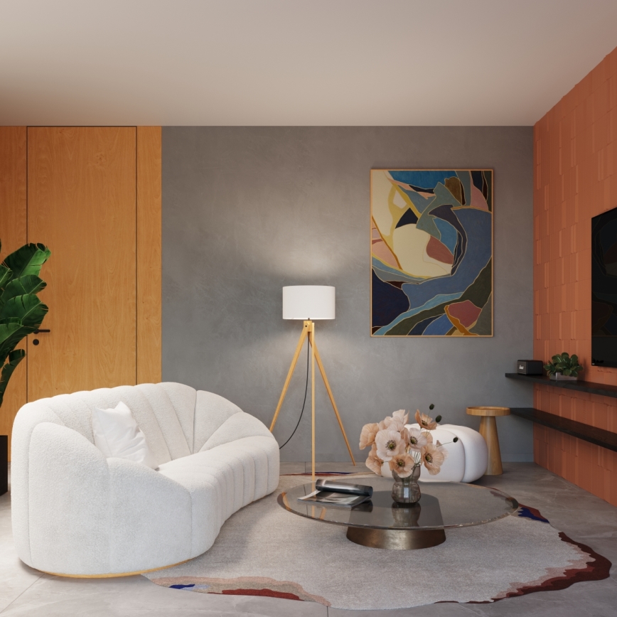 Επιδαπέδιο φωτιστικό NATT 1xE27/15W/230V λευκό