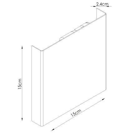 Επιτοίχιο φωτιστικό VANTA 2xG9/8W/230V σε κρεμ απόχρωση