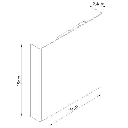 Επιτοίχιο φωτιστικό VANTA 2xG9/8W/230V πράσινο