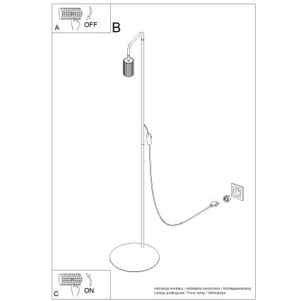 Επιδαπέδιο φωτιστικό KARBON 1xGU10/10W/230V λευκό