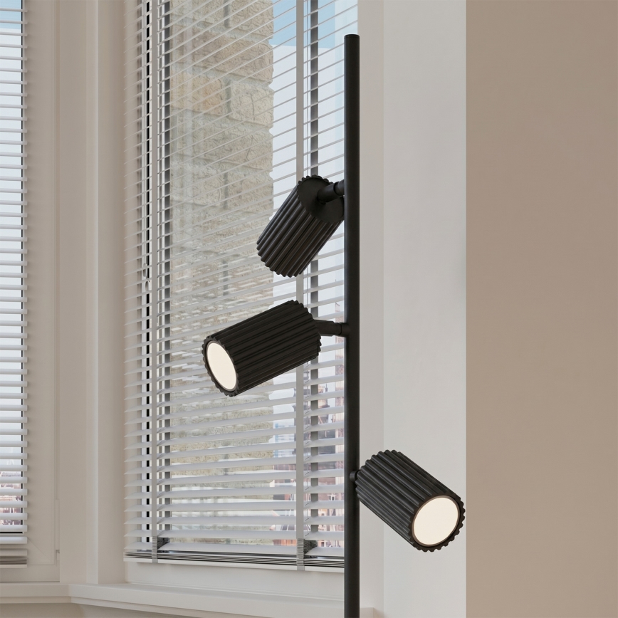 Φωτιστικό δαπέδου KARBON 3xGU10/10W/230V μαύρο