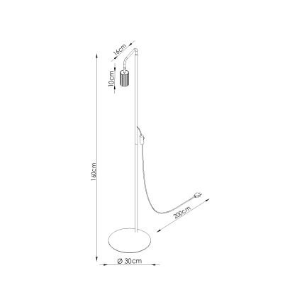Επιδαπέδιο φωτιστικό KARBON 1xGU10/10W/230V, σε κρεμ απόχρωση