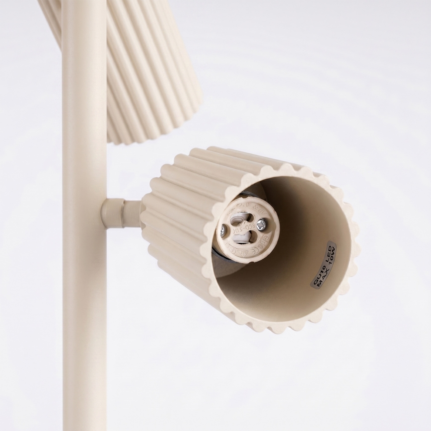 Επιδαπέδιο φωτιστικό KARBON 3xGU10/10W/230V σε κρεμ απόχρωση