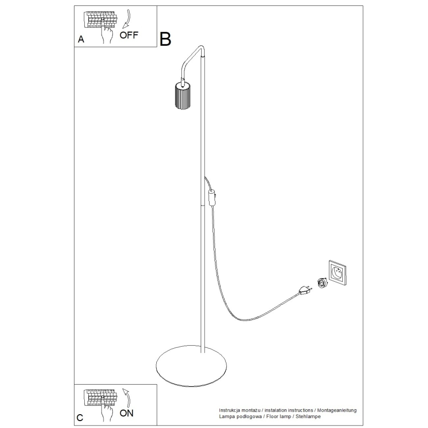 Επιδαπέδιο φωτιστικό KARBON 1xGU10/10W/230V πορτοκαλί