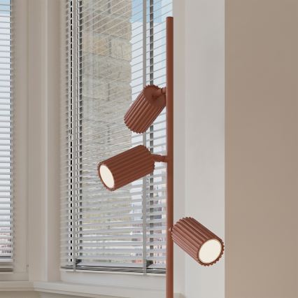 Επιδαπέδιο φωτιστικό KARBON 3xGU10/10W/230V πορτοκαλί