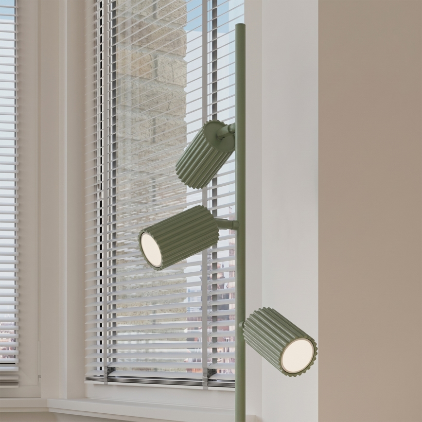 Επιδαπέδιο φωτιστικό KARBON 3xGU10/10W/230V πράσινο