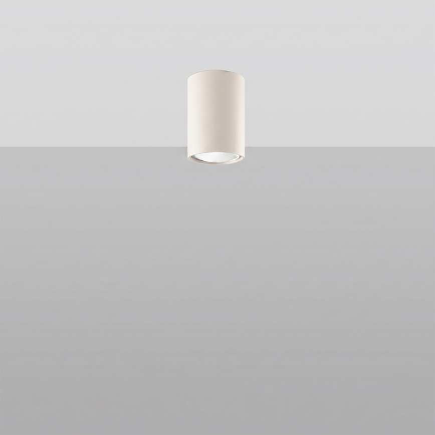 Φωτιστικό σποτ LAGOS 1x GU10/10W/230V, 10 cm, σε κρεμ απόχρωση