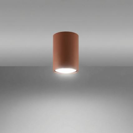 Σποτ φωτιστικό LAGOS 1xGU10/10W/230V 10 cm καφέ