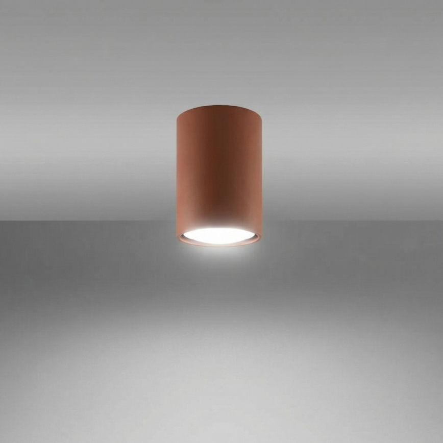Σποτ φωτιστικό LAGOS 1xGU10/10W/230V 10 cm καφέ