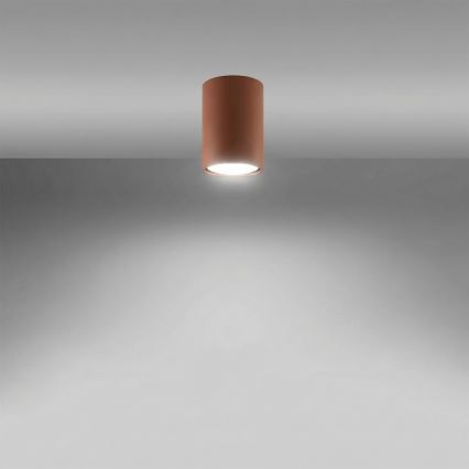 Σποτ φωτιστικό LAGOS 1xGU10/10W/230V 10 cm καφέ