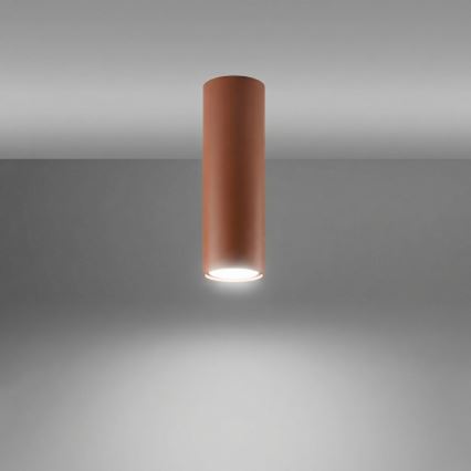 Σποτ φωτιστικό LAGOS 1xGU10/10W/230V 20 cm καφέ
