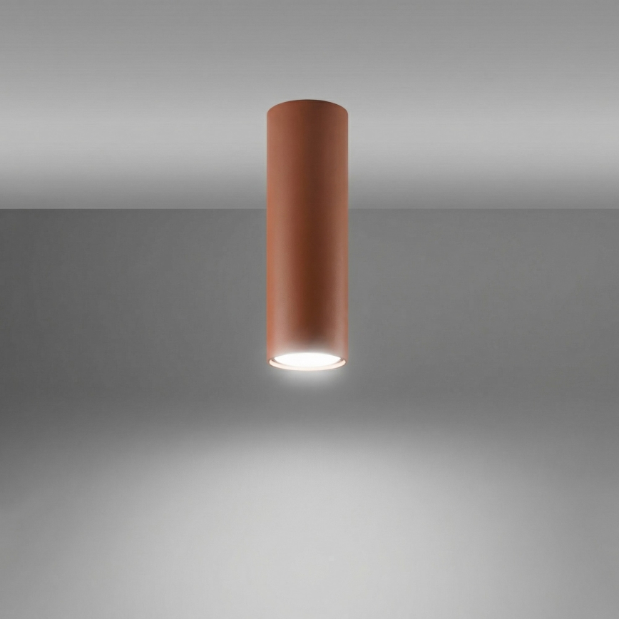 Σποτ φωτιστικό LAGOS 1xGU10/10W/230V 20 cm καφέ