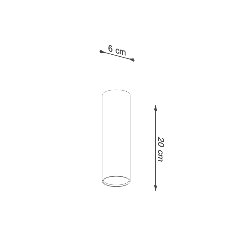 Σποτ φωτιστικό LAGOS 1xGU10/10W/230V 20 cm πράσινο