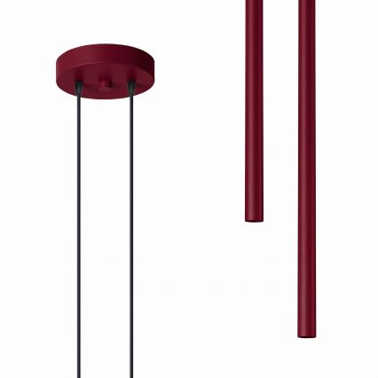 Κρεμαστό φωτιστικό με καλώδιο PASTELO, 2xG9/8W/230V, κόκκινο
