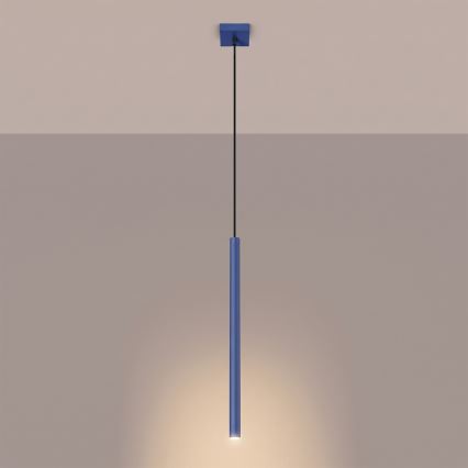 Κρεμαστό φωτιστικό με καλώδιο PASTELO 1xG9/8W/230V μπλε