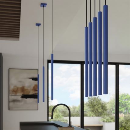 Κρεμαστό φωτιστικό με καλώδιο PASTELO 1xG9/8W/230V μπλε