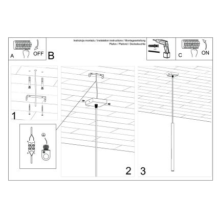 Κρεμαστό φωτιστικό με καλώδιο PASTELO 1xG9/8W/230V μπλε