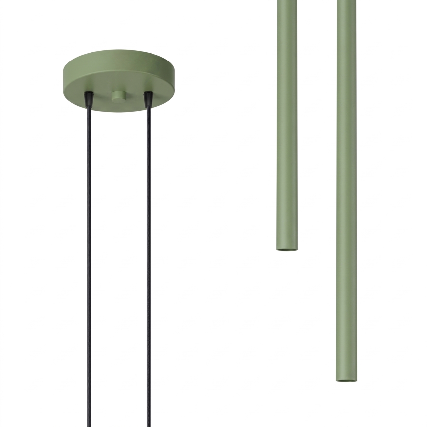 Κρεμαστό φωτιστικό με καλώδιο PASTELO 2xG9/8W/230V, πράσινο