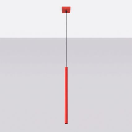 Κρεμαστό φωτιστικό με καλώδιο PASTELO 1xG9/8W/230V κόκκινο
