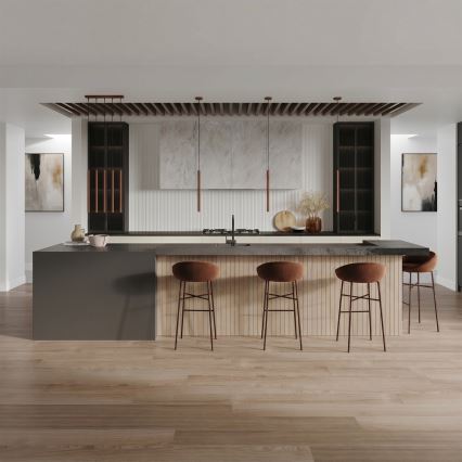 Κρεμαστό φωτιστικό με καλώδιο PASTELO 1xG9/8W/230V καφέ