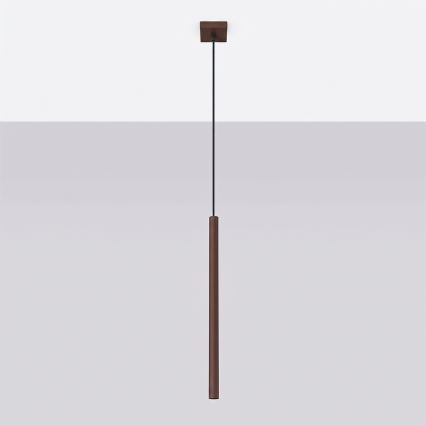 Κρεμαστό φωτιστικό με καλώδιο PASTELO 1xG9/8W/230V καφέ
