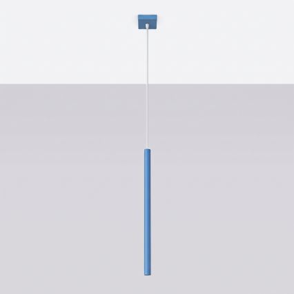 Κρεμαστό φωτιστικό με καλώδιο PASTELO 1xG9/8W/230V μπλε
