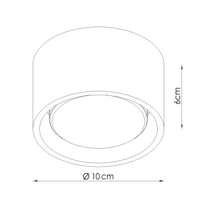 Σποτ φωτιστικό MODO 1xGX53/10W/230V μαύρο