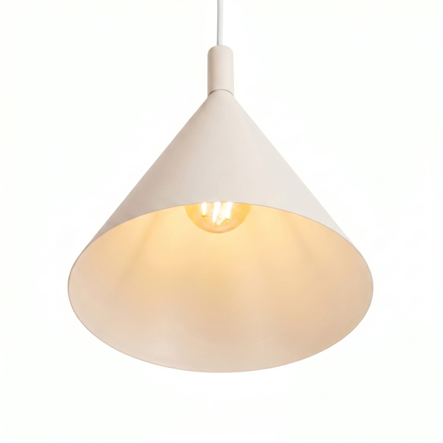 Κρεμαστό φωτιστικό NOX με καλώδιο 1xE27/15W/230V εκρού