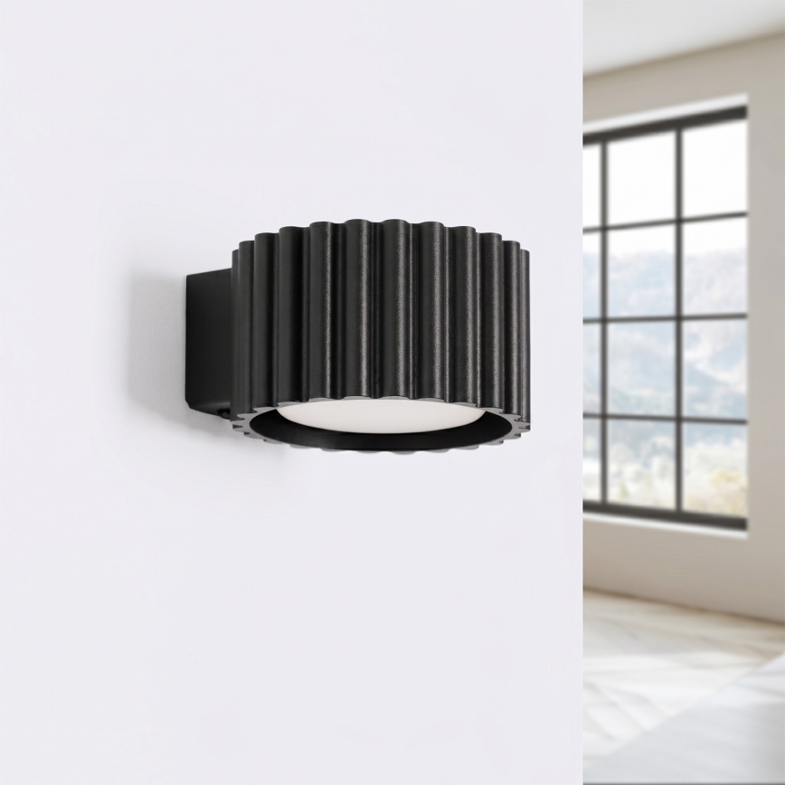 Επιτοίχιο φωτιστικό AURA 1xGX53/10W/230V μαύρο