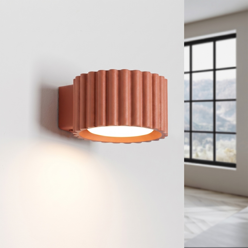 Επιτοίχιο φωτιστικό AURA 1xGX53/10W/230V πορτοκαλί