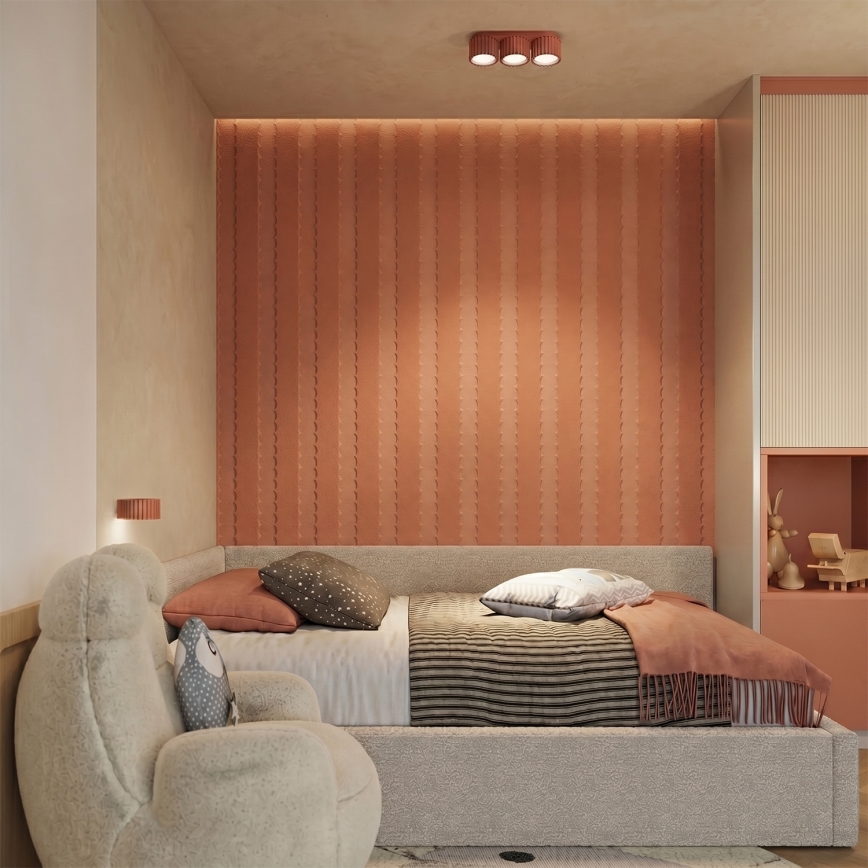 Επιτοίχιο φωτιστικό AURA 1xGX53/10W/230V πορτοκαλί
