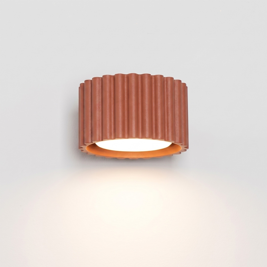 Επιτοίχιο φωτιστικό AURA 1xGX53/10W/230V πορτοκαλί
