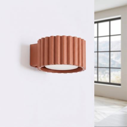 Επιτοίχιο φωτιστικό AURA 1xGX53/10W/230V πορτοκαλί