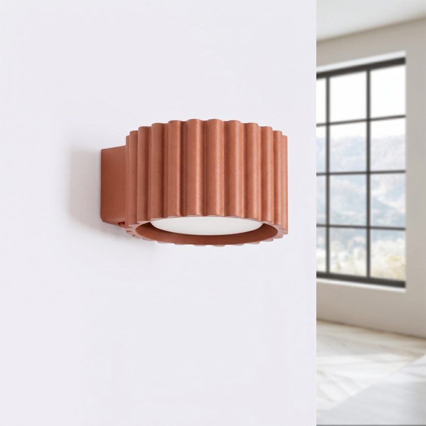 Επιτοίχιο φωτιστικό AURA 1xGX53/10W/230V πορτοκαλί