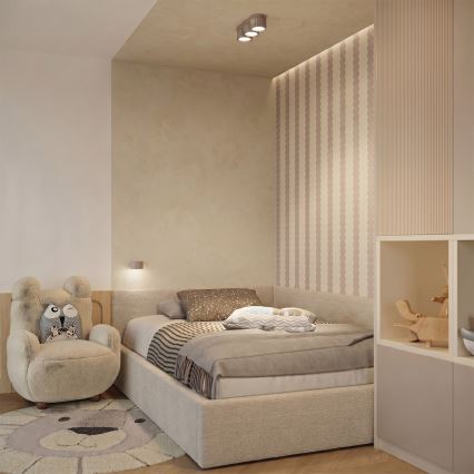 Φωτιστικό τοίχου AURA 1xGX53/10W/230V γκρι-μπεζ