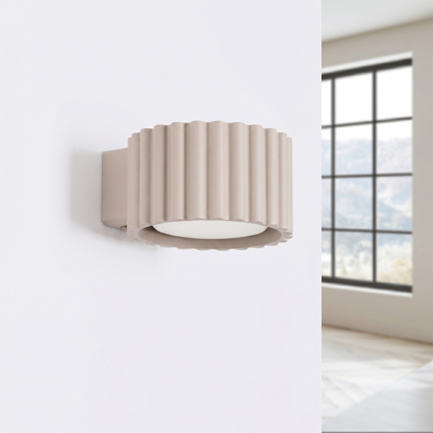 Φωτιστικό τοίχου AURA 1xGX53/10W/230V γκρι-μπεζ