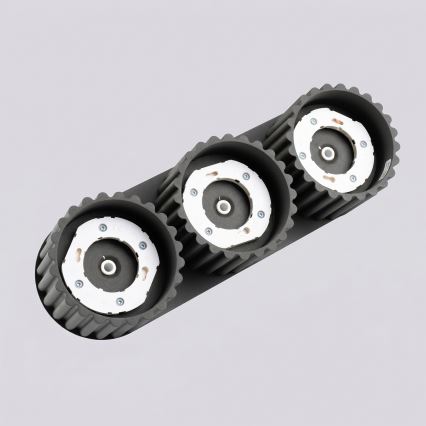Φωτιστικό σποτ AURA 3xGX53/10W/230V μαύρο