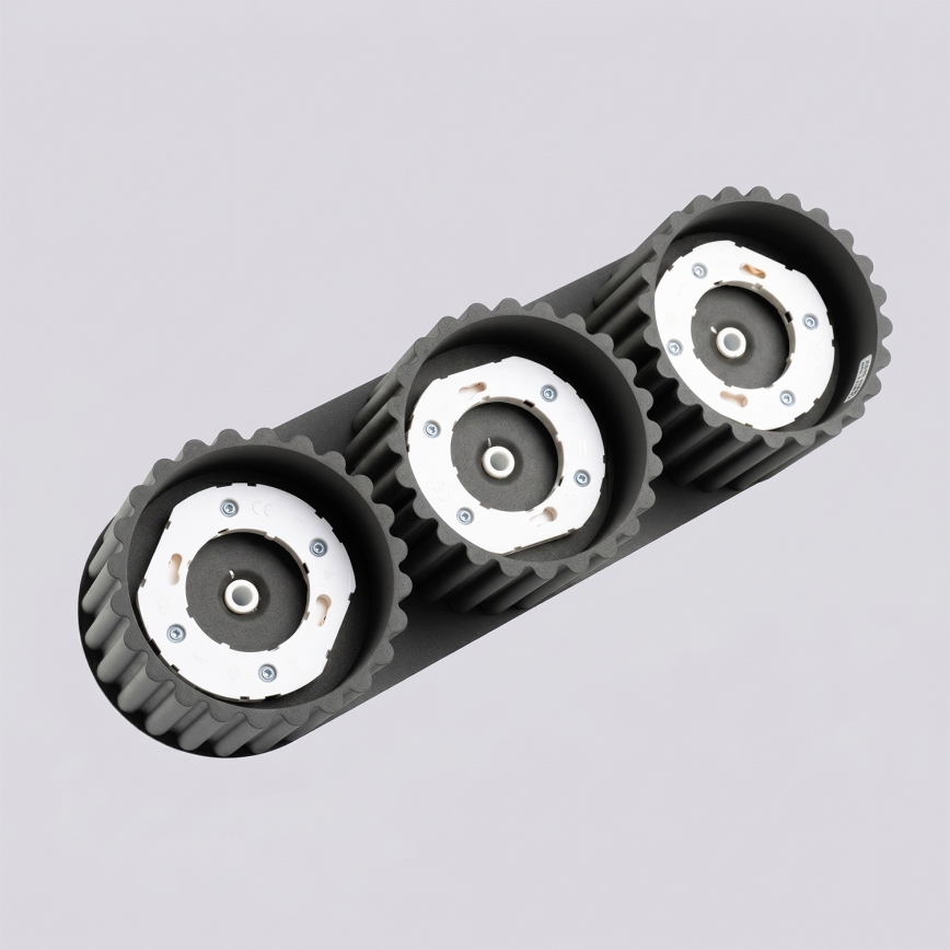 Φωτιστικό σποτ AURA 3xGX53/10W/230V μαύρο