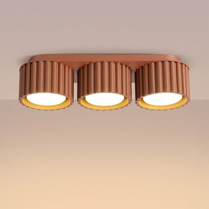 Φωτιστικό σποτ AURA 3xGX53/10W/230V πορτοκαλί