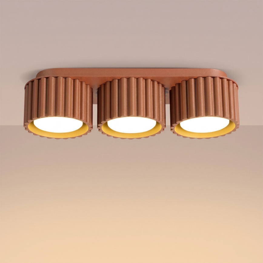 Φωτιστικό σποτ AURA 3xGX53/10W/230V πορτοκαλί
